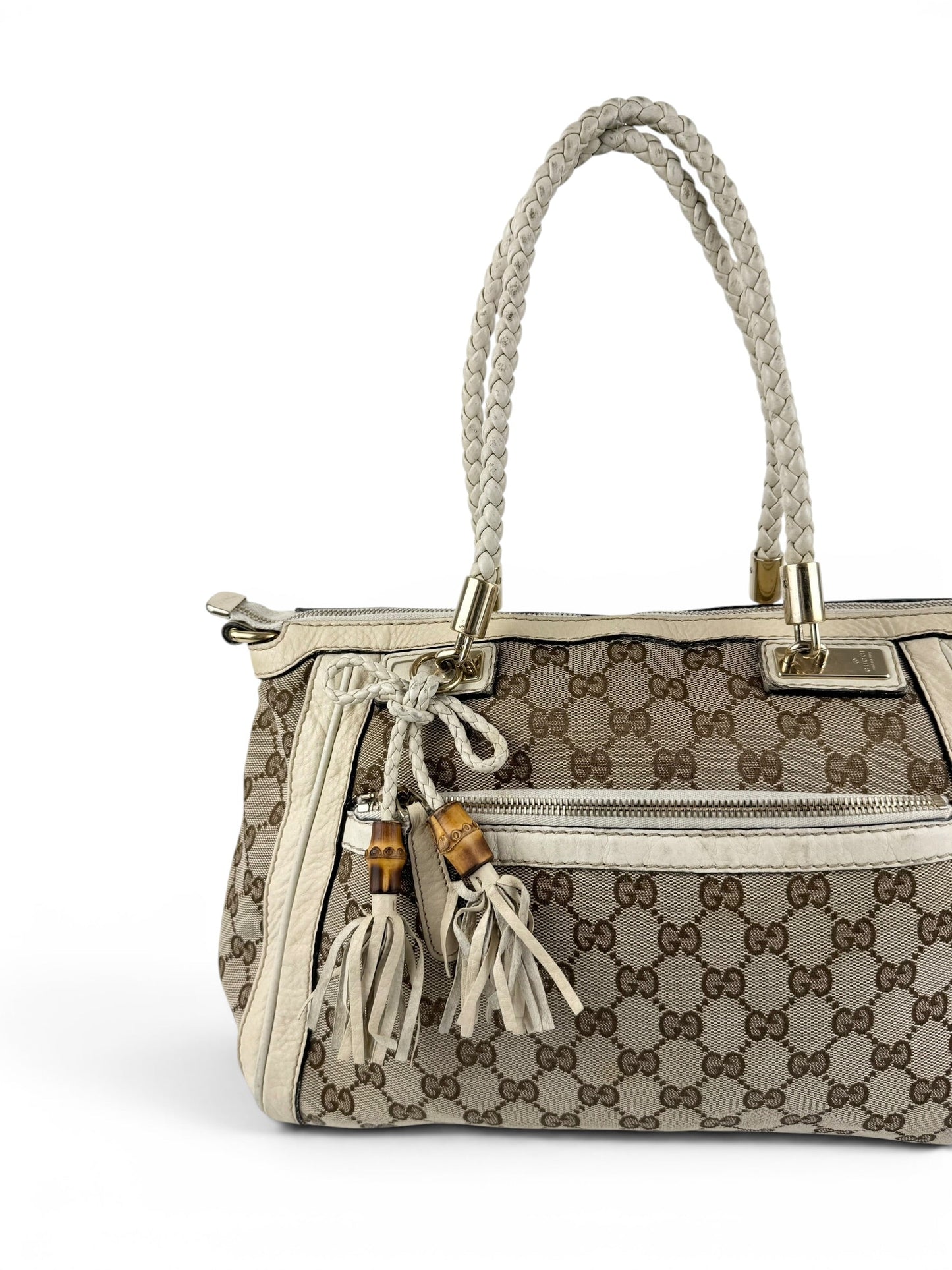 Vintage 90s Gucci GG Monogram Bella Handbag | O/S, Multicoloured