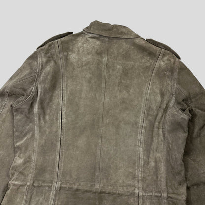 Gucci by Tom Ford FW03 Suede Leather Western Military Jacket - IT54 (L) | Default Title, Multicoloured