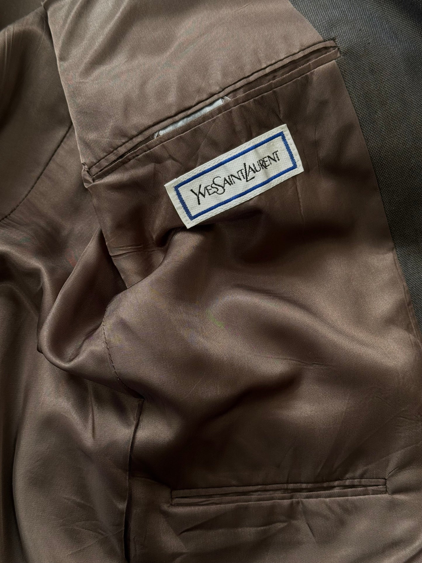 Yves Saint Laurent 1980s Pure Wool Two Tone Blazer - 42R/L