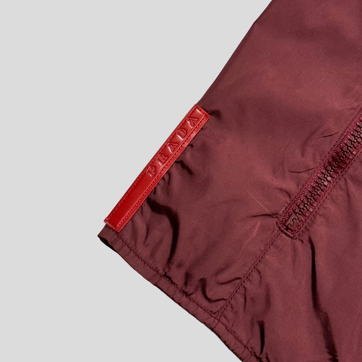 Prada Sport SS00 Modular Nylon Moto Jacket / Vest - M | Default Title, Burgundy