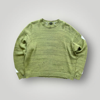 Kapital 5G Distressed Intarsia Knit XL