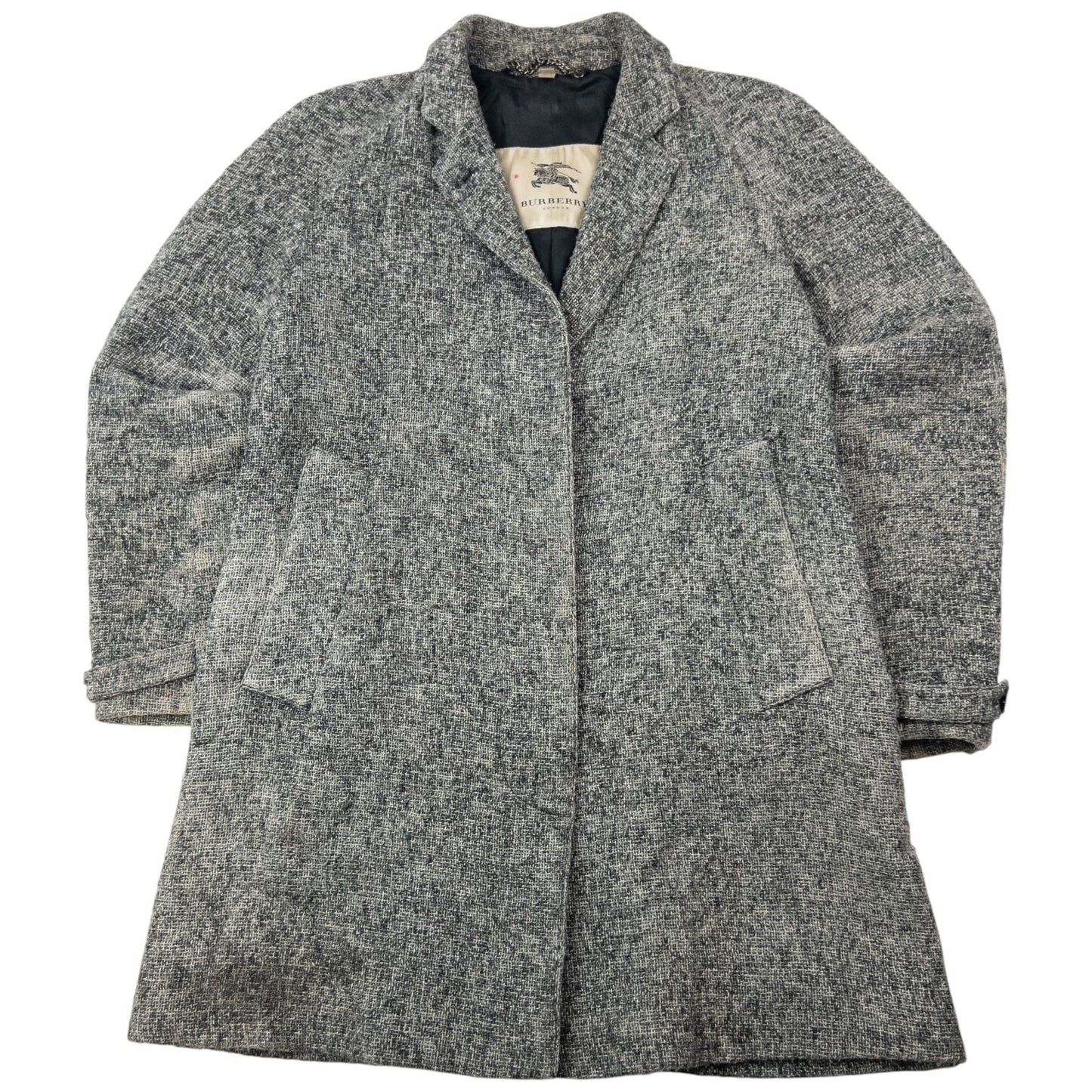 Vintage Burberry Wool Jacket Womens Size M | Medium, Grey