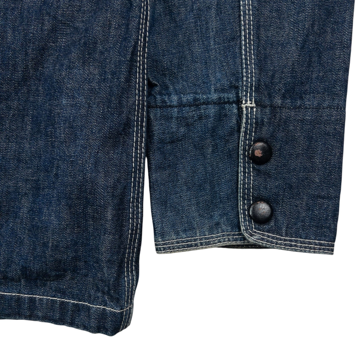 Vintage 2000s PPFM Zip Up Denim Jacket Size S | Small, Blue