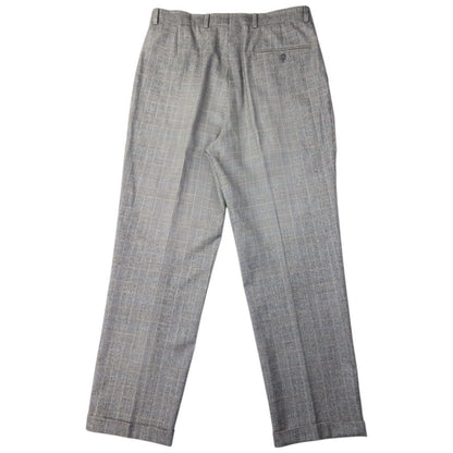 Vintage YSL Yves Saint Laurent Checkered Jacket & Trousers Suit Set Size XL