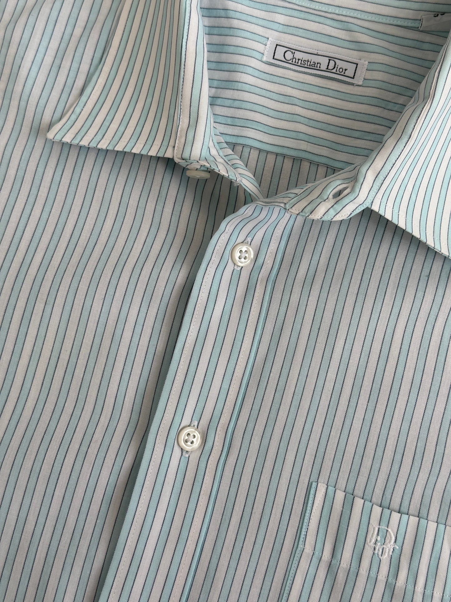 Christian Dior 1990s Cotton Check Short Sleeve Shirt - L