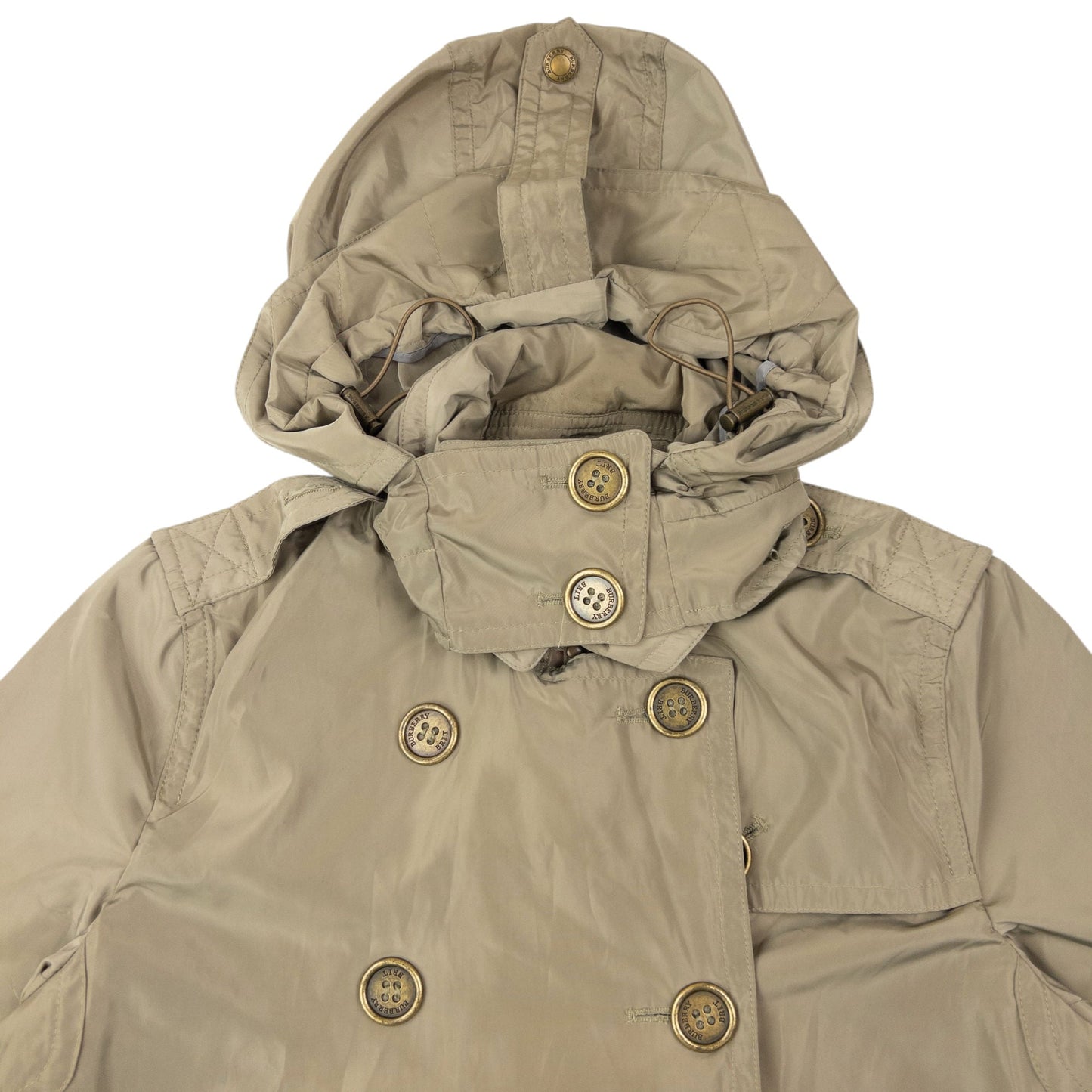 Vintage Burberry Brit Trench Jacket Womens Size L | Large, Beige