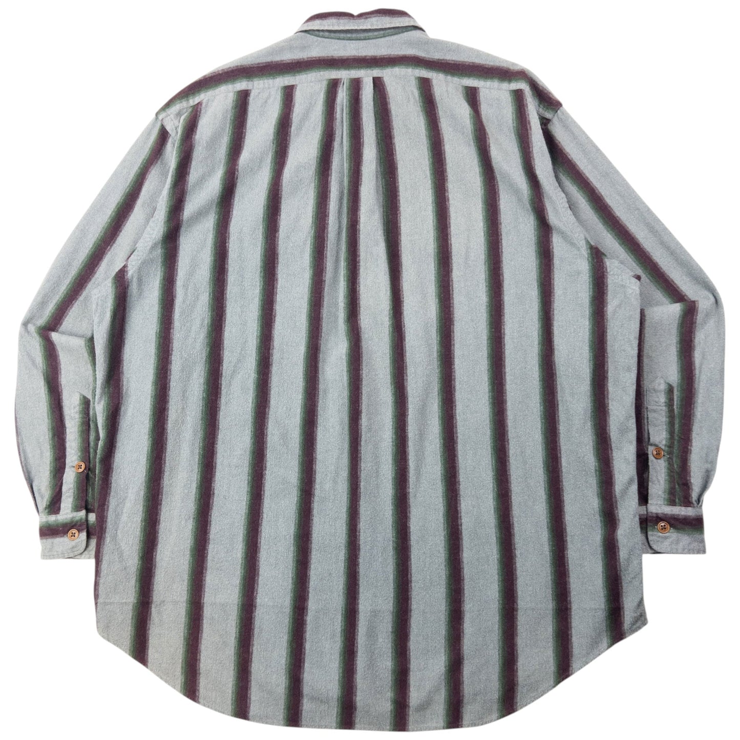 Vintage 90s Polo Ralph Lauren Striped Q Zip Shirt Size XXL | XXL, Grey, Green, Burgundy