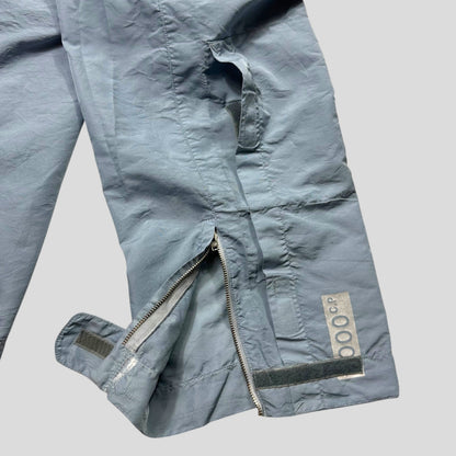 CP Company 2000 Baby Blue Millenium Nylon Stash Pocket Trousers - 34