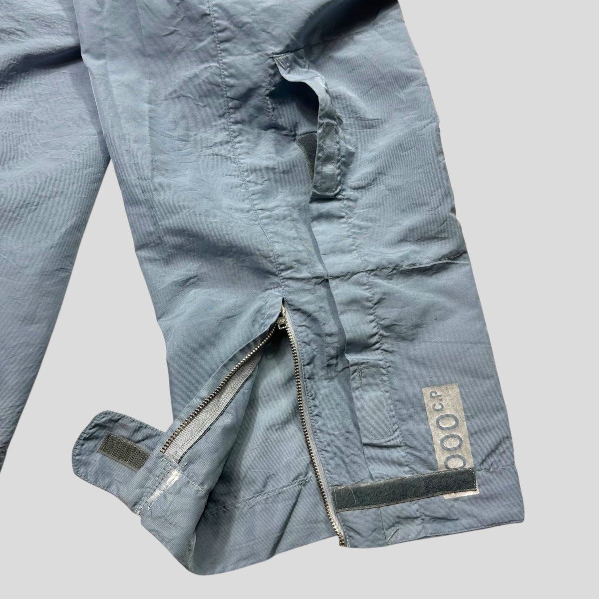 CP Company 2000 Baby Blue Millenium Nylon Stash Pocket Trousers - 34 | W34