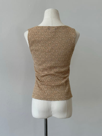 USA Vintage 1990s Sleeveless Knit Top - M