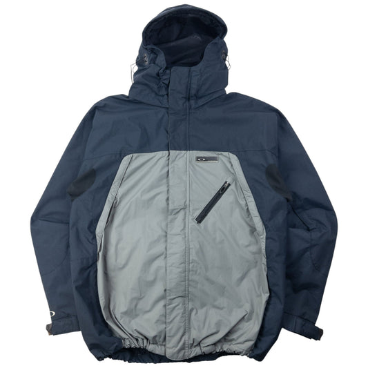 Vintage 90s Oakley Road Fuel Zip Up Snowboarding Jacket Size L | Large, Grey