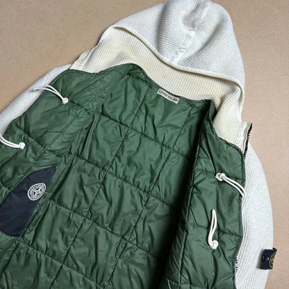 A/W 1999 Polar White President Knit Dual Layer Jacket