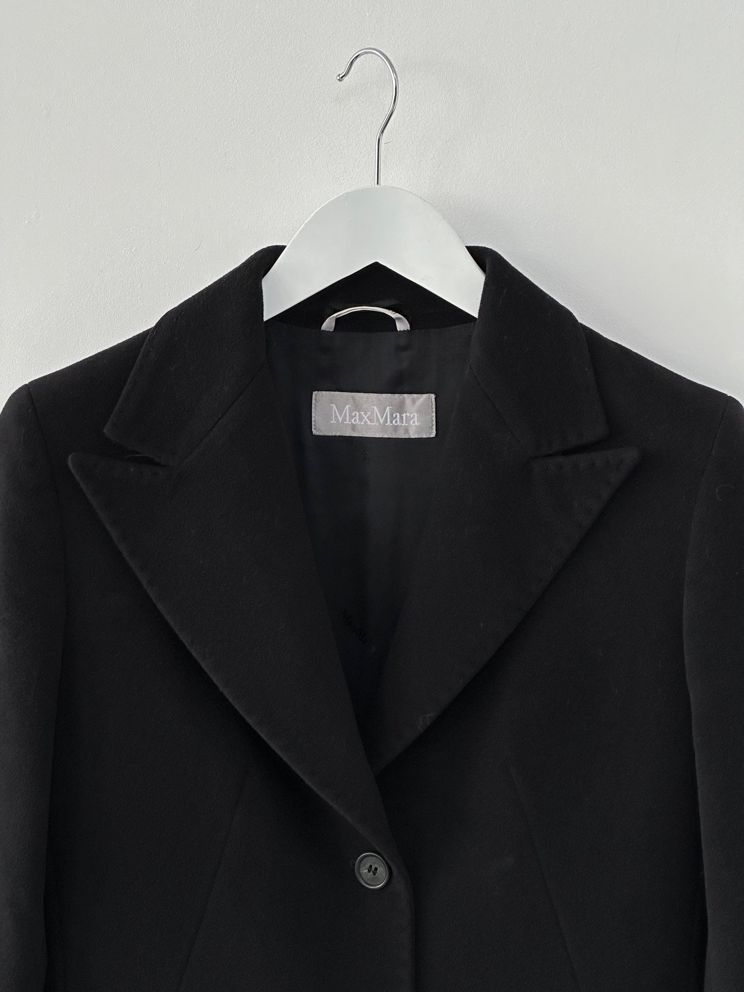 Max Mara Pure Wool Single Breasted Coat - S