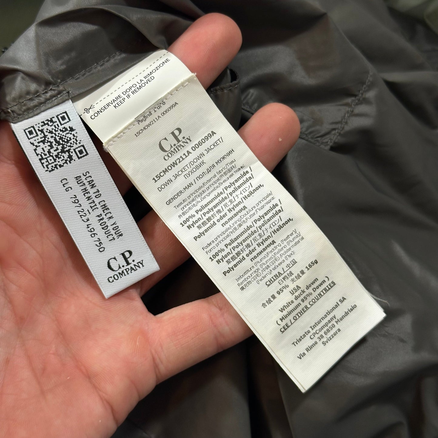CP Company 2022 DD Shell Opaque Olive Puffer Jacket - IT50 (M/L) | Default Title, Multicoloured
