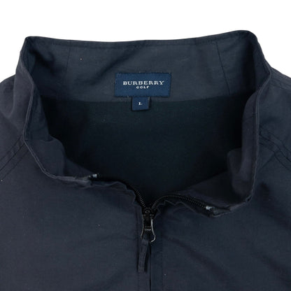 Vintage 2000s Burberry Golf Fleece Lined Windstopper Gilet Womens Size L | Large, Black