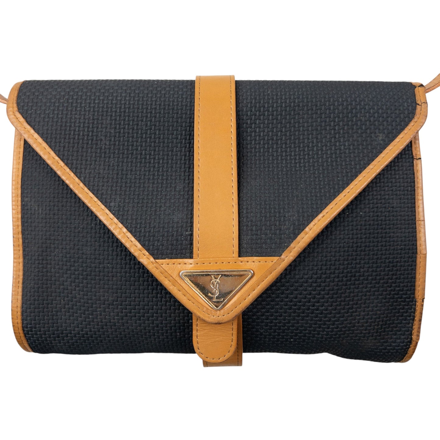 Vintage 80s YSL Yves Saint Laurent Leather Crossbody Bag | O/S, Multicoloured