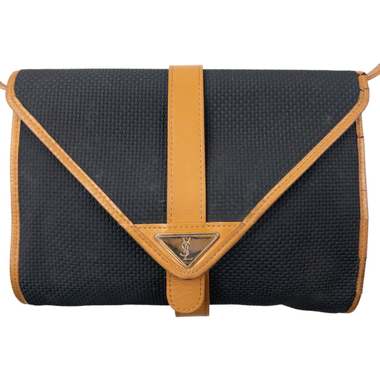 Vintage 80s YSL Yves Saint Laurent Leather Crossbody Bag | O/S, Multicoloured