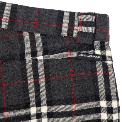 Vintage Dolce & Gabbana 'Burberry' Tartan Wool Trousers Size W33