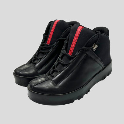 Prada Sport 00’s Leather & Nylon Boots - UK6 | 6, Black