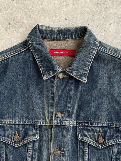 Italian Vintage Washed Denim Jacket - M/L