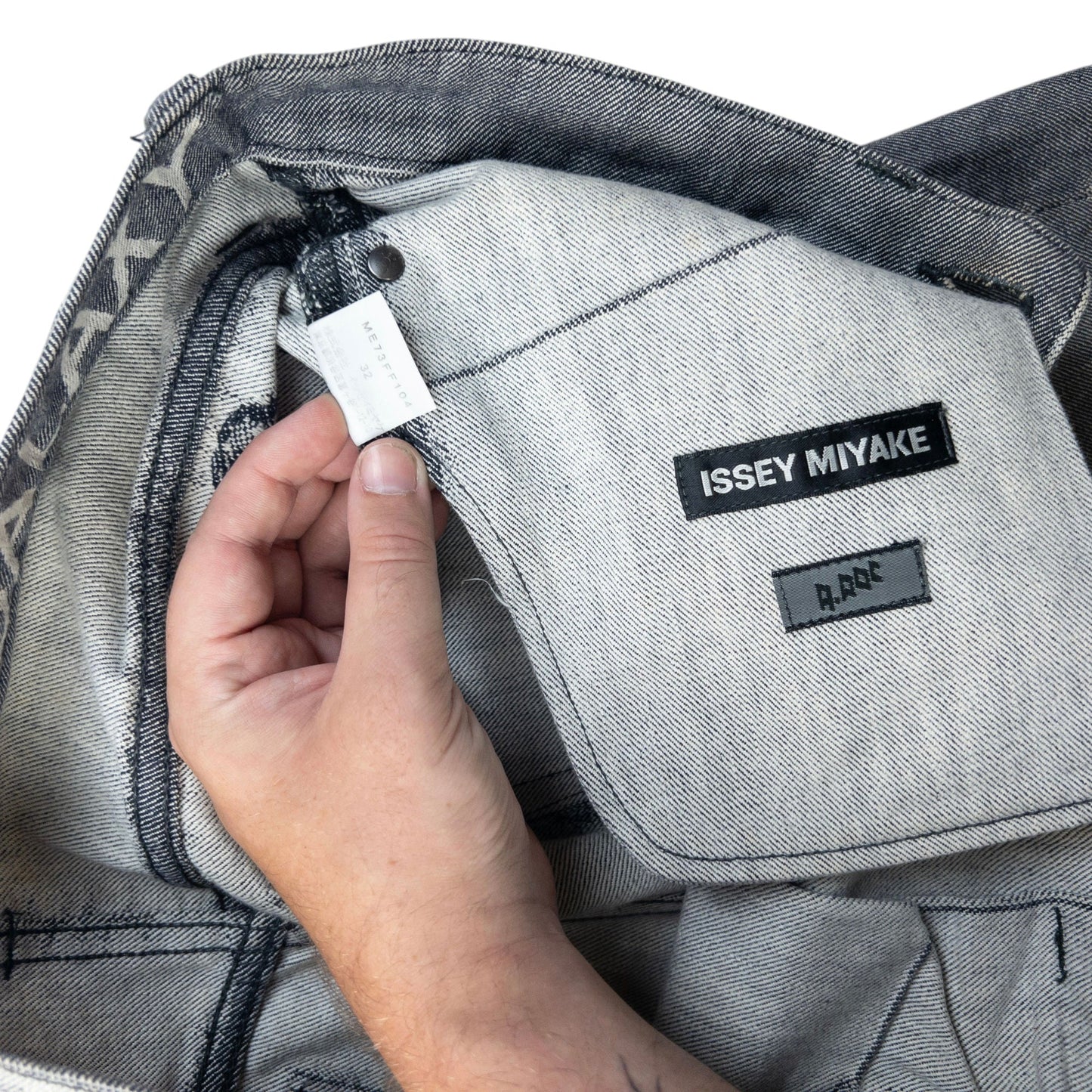 Vintage 2000s A-POC By Issey Miyake Denim Jeans Size W32 | W32, Grey