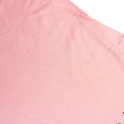 Vintage 90s Fendi Embroidered T Shirt | Small, Pink