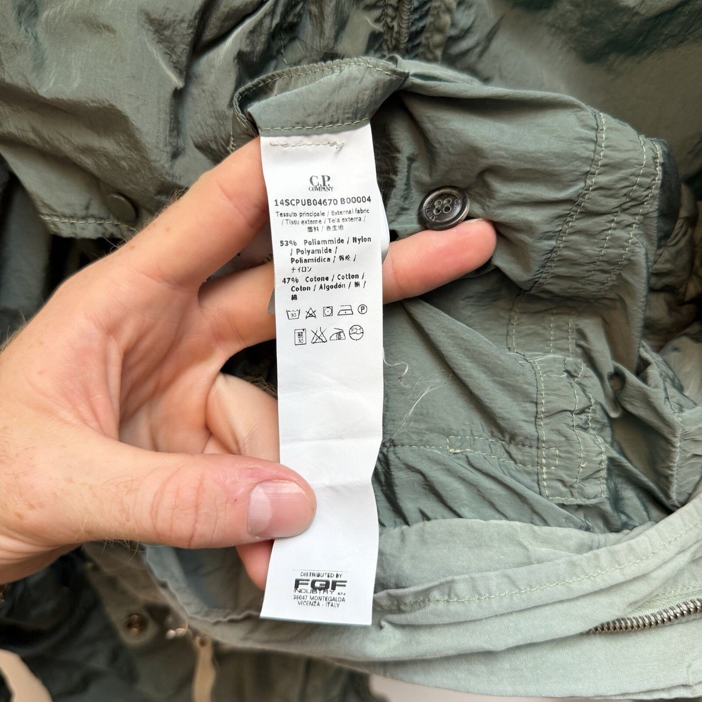 CP Company Multipocket Goggle Jacket (L) | Large, Green