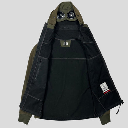 CP Company Khaki Soft Shell Goggle Jacket - S/M | Default Title, Multicoloured