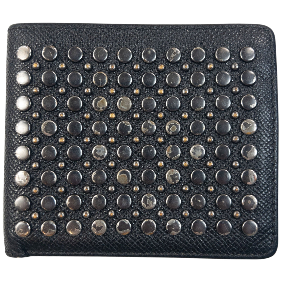Vintage 2000s Burberry Studded Leather Wallet | O/S, Black