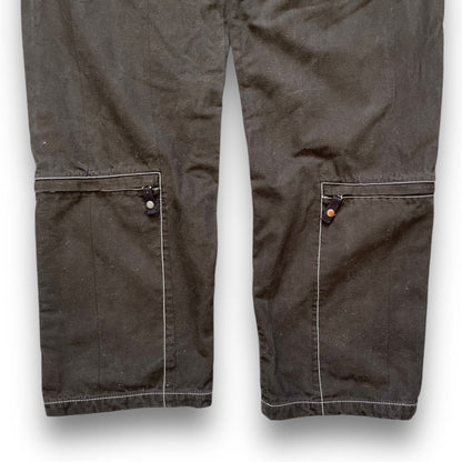 90's Armani Contrast Stitch Heavy Trousers (34) | Default Title, Black