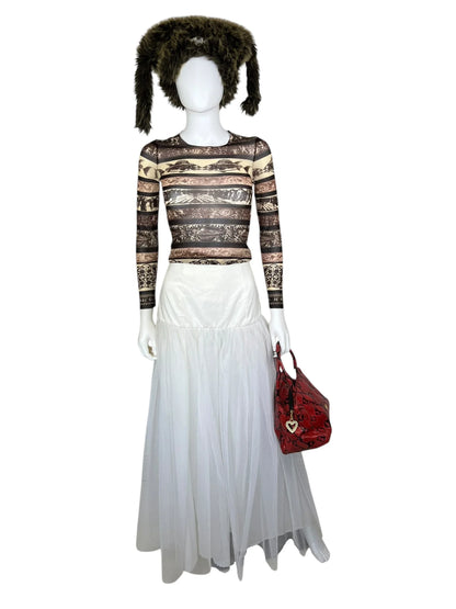 Moschino mid 1990s Python bag