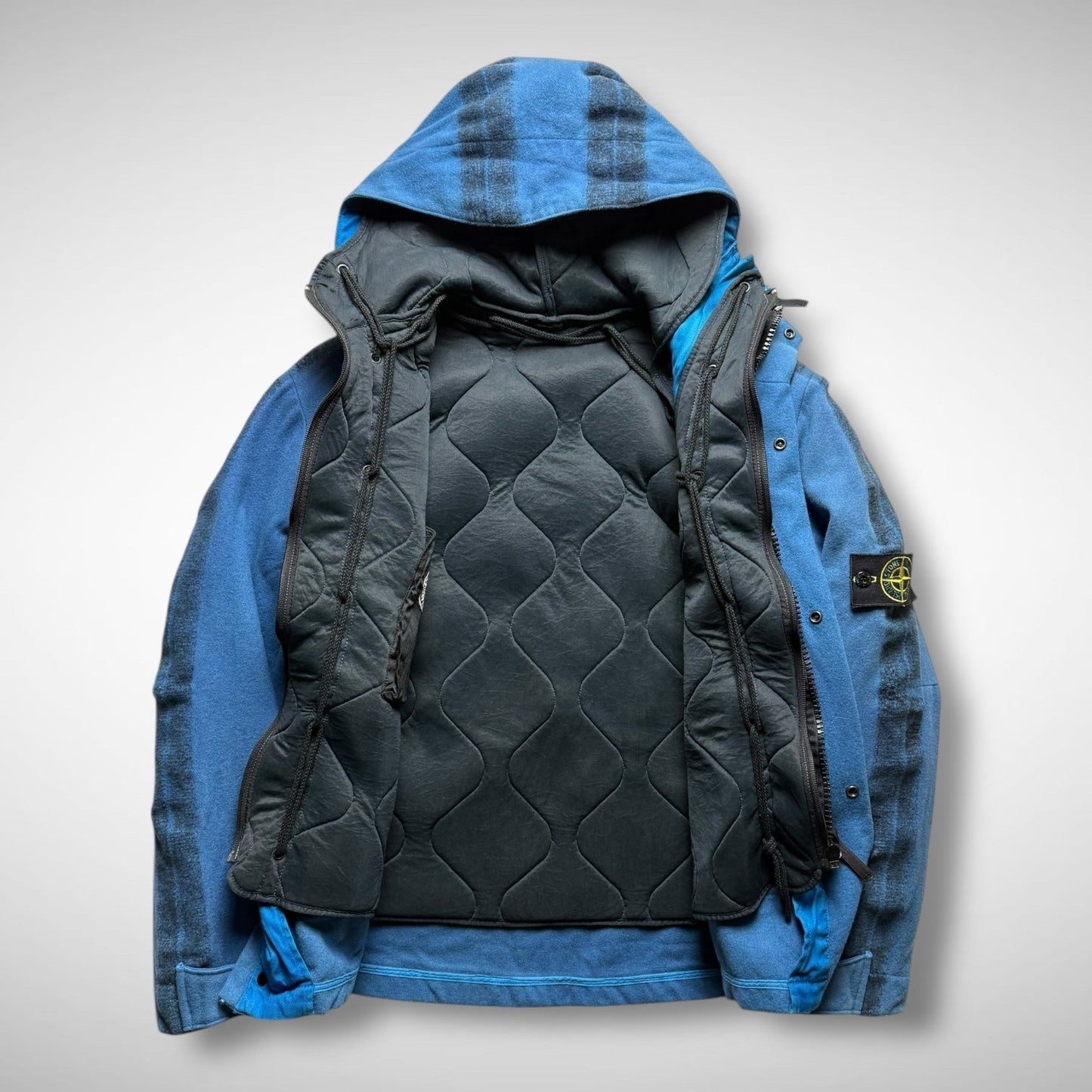 Stone Island Asymmetrical Wool Jacket w/ Liner (AW2001)