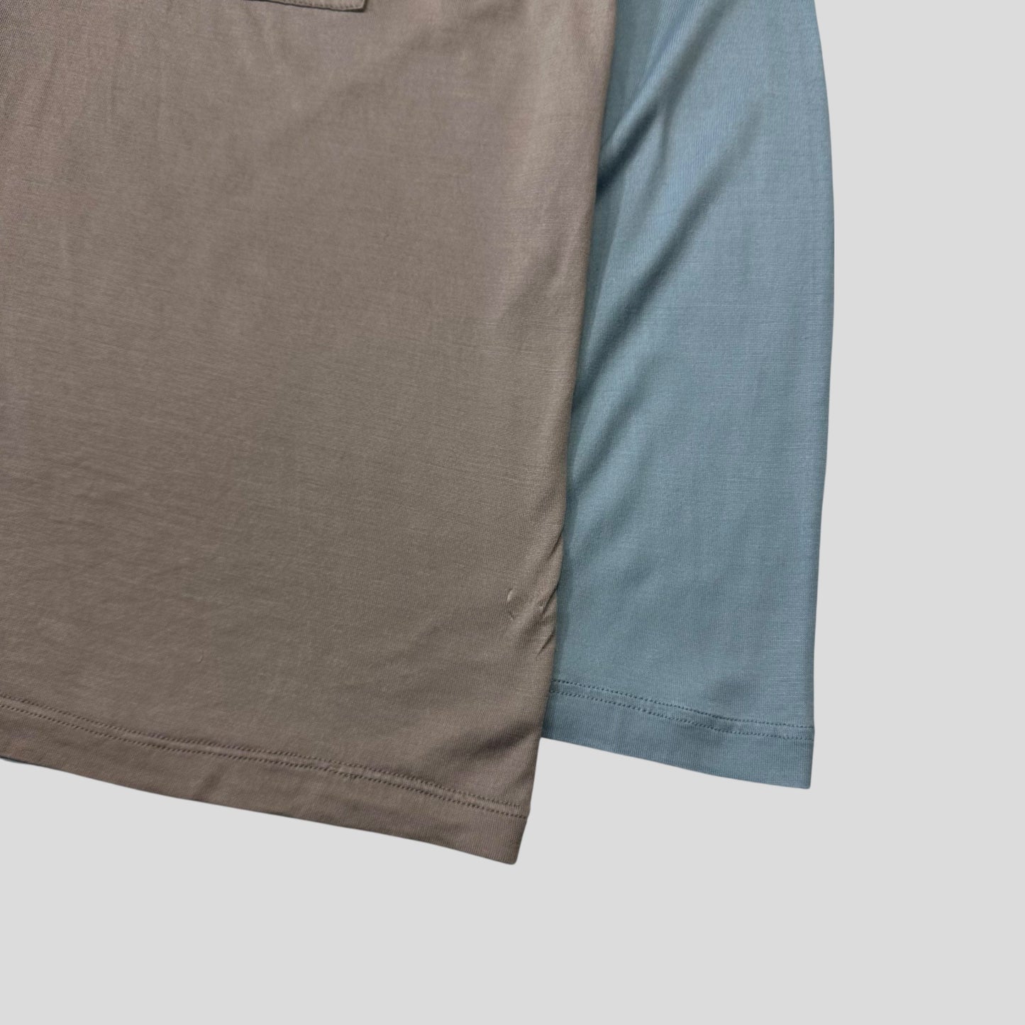 Prada 2015 Two-tone Buttoned Dixie Blouse Top - M