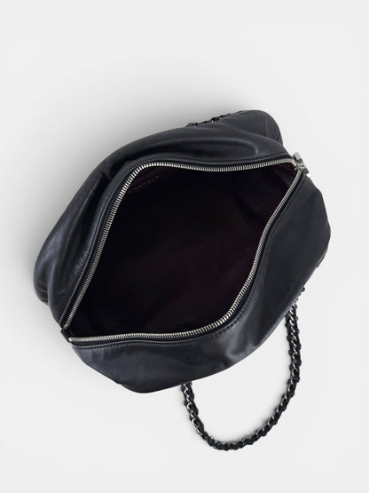 2005/2006 Chanel Luxe Ligne Black Lambskin Bowling Bag | O/S, Multicoloured