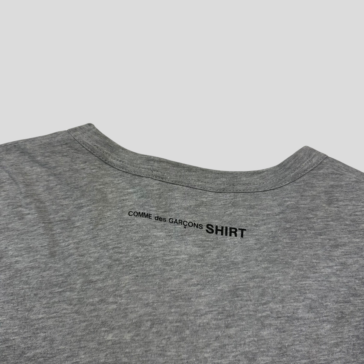 CDG SHIRT Mini Logo Cotton Grey T-shirt - M | Medium, Grey