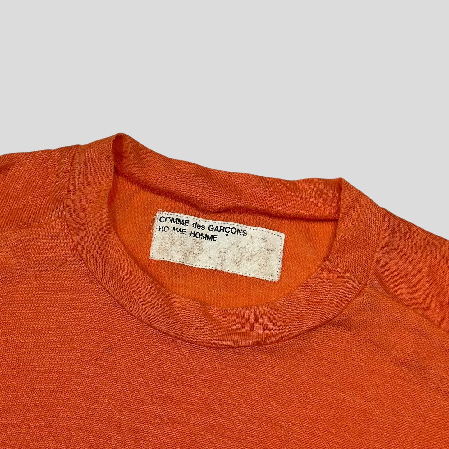 Comme Des Garçons Homme Homme 1998 Linen Sport T-shirt - S | Default Title, Orange