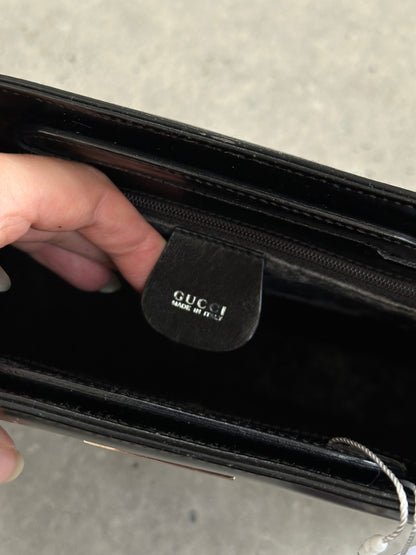 Gucci 1990s Tom Ford 2 in 1 Leather & Vinyl Hand Bag