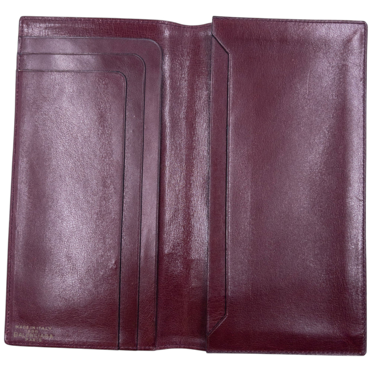 Vintage 90s Balenciaga Suede Document Holder | O/S, Burgundy