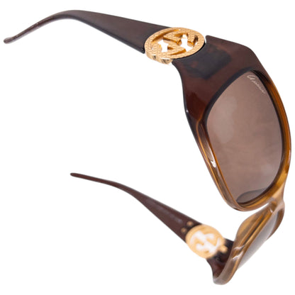 Vintage 2012 Gucci Logo Sunglasses | O/S, Brown