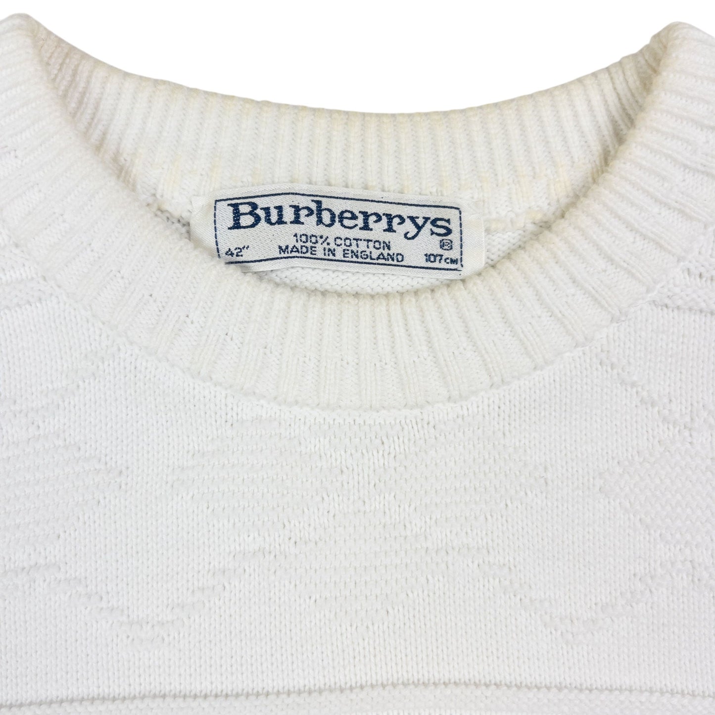 Vintage Burberry Embroidered Knit Jumper Size M