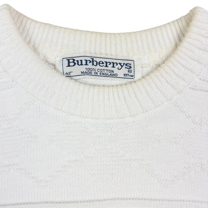 Vintage Burberry Embroidered Knit Jumper Size M