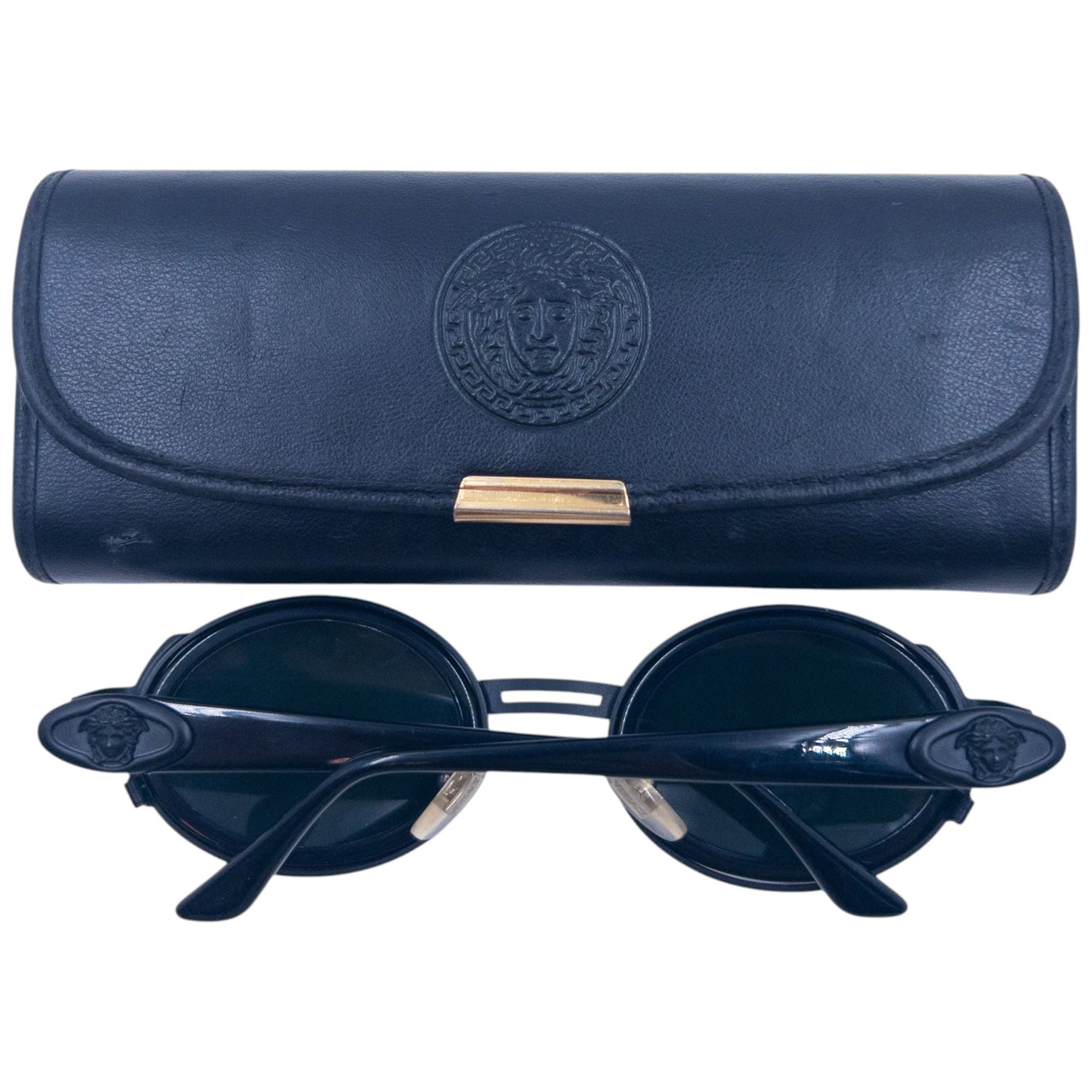 Vintage 90s Gianni Versace Medusa Sunglasses | O/S, Black