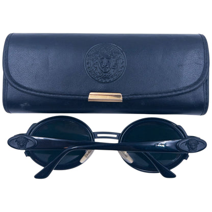 Vintage 90s Gianni Versace Medusa Sunglasses | O/S, Black