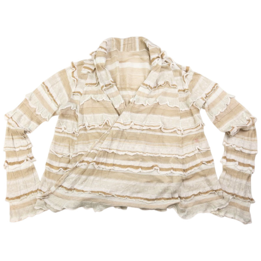 Vintage Haat By Issey Miyake Layered Frill Wrap Cardigan Womens Size S