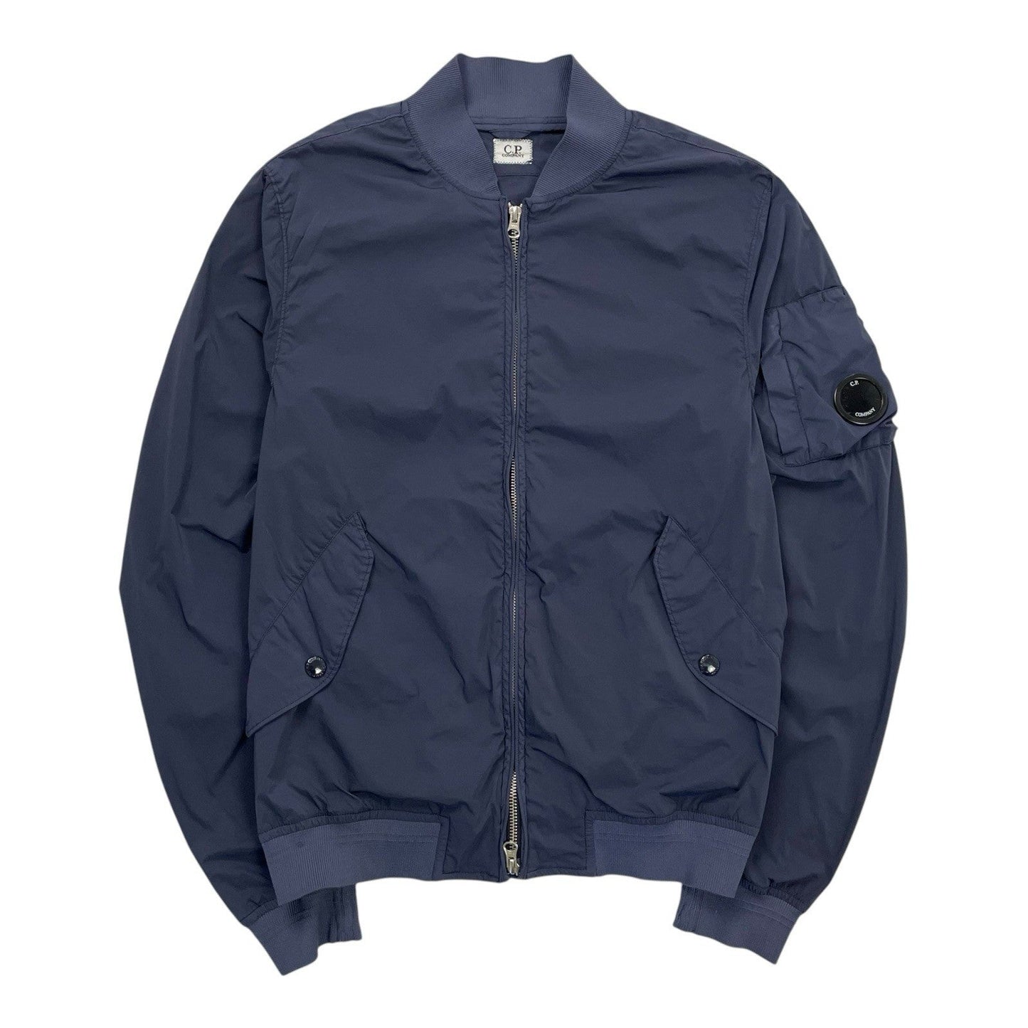 CP Company Nycra Stretch Nylon Bomber Jacket, Size Large | Cp company, Blue