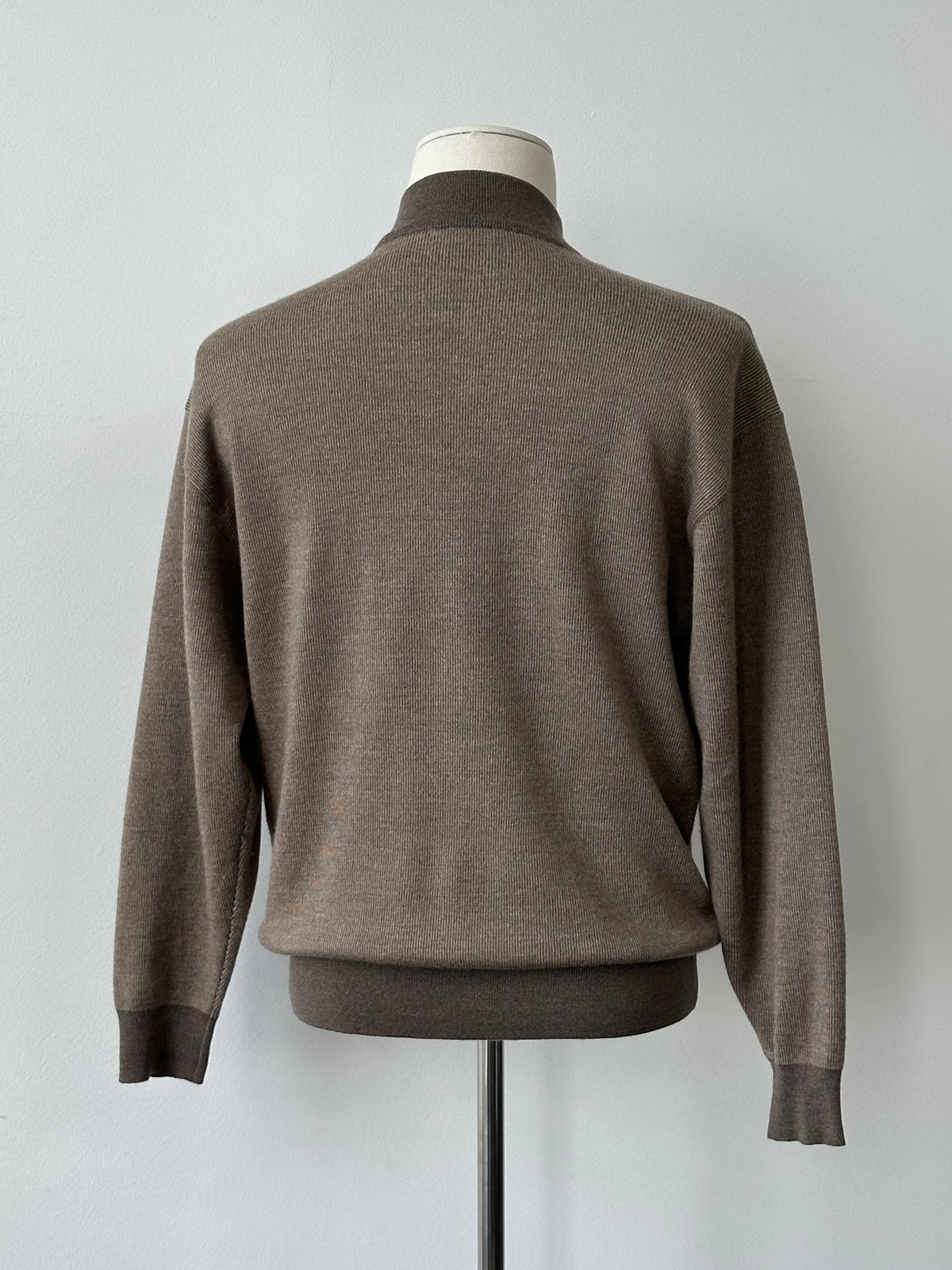 Yves Saint Laurent 1990s Pure Wool High Neck Knit Jumper - M