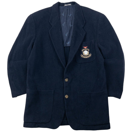 Vintage 80s Emporio Armani Button Up Wool Blazer Jacket Size M