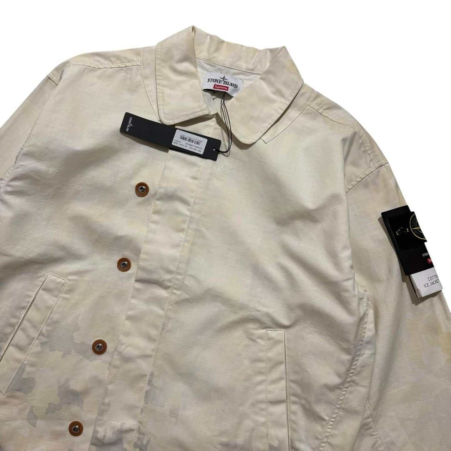 Stone Island Supreme Ice Camo Harrington Jacket | Medium, Camo