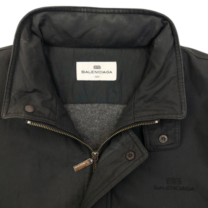 Vintage 90s Balenciaga Fleece Lined Jacket Size S | Small, Black