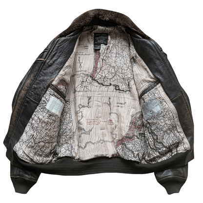 Avirex 1991 Top Gun Gavelston G-1 Flight Jacket - XS/S | S/M, Brown